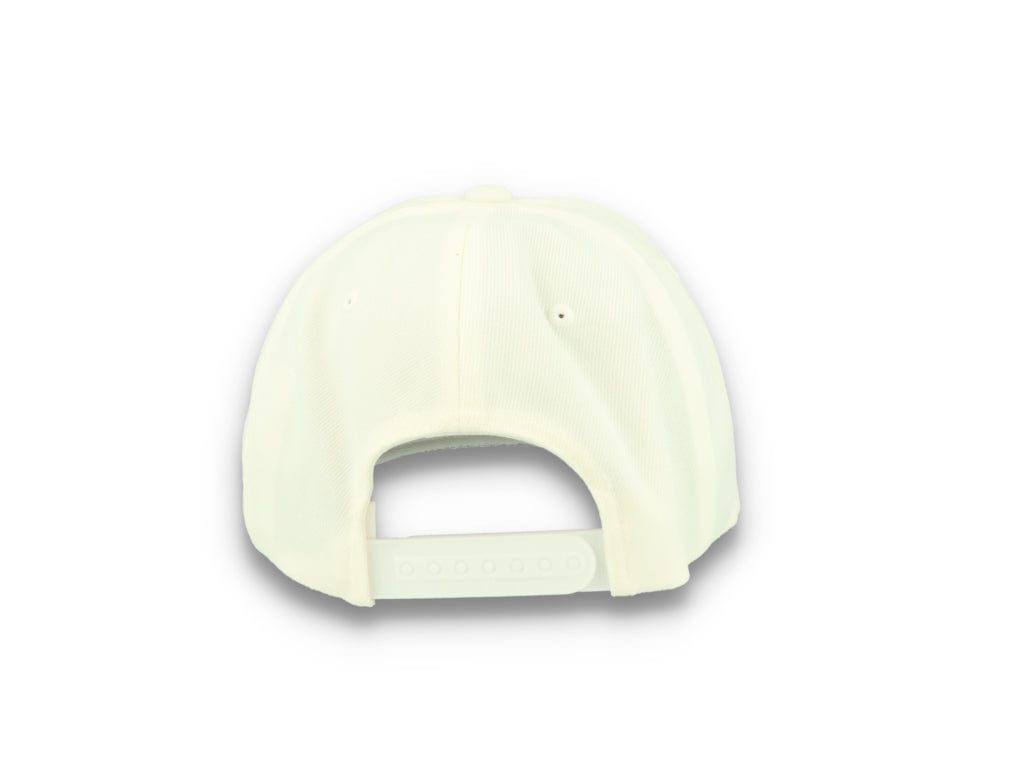 Premium Curved Visor Cap Snapback White - Yupoong 6789M - LOKK