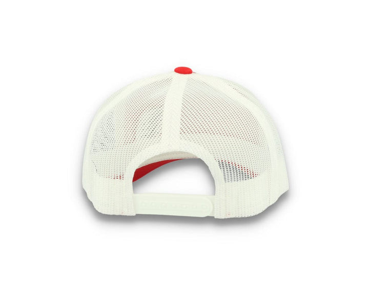Trucker Cap Red/White 5-Panel Retro Trucker 2-Tone 6506T - LOKK