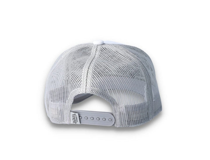 Von Dutch Trucker Cap Boston Cotton Twill White/Grey - LOKK