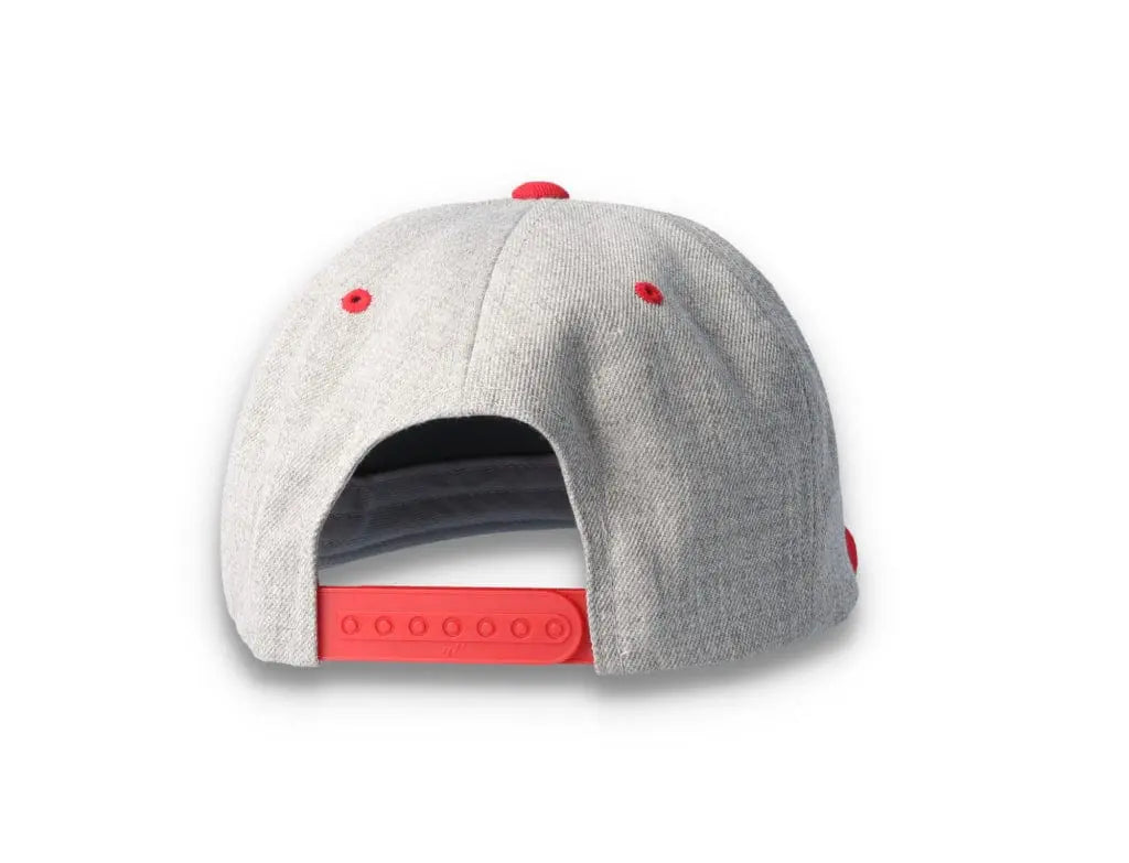 Yupoong Classic Snapback 6089MT Heather Grey/Red - LOKK