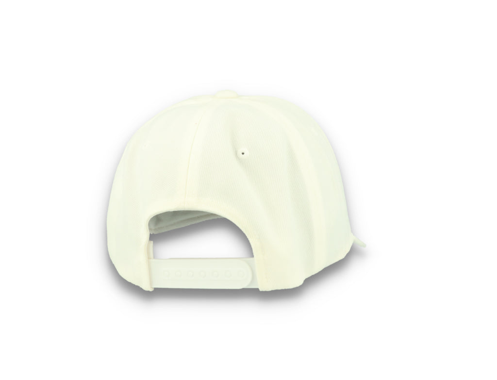 Premium Curved Visor Cap Snapback White - Yupoong 6789M - LOKK