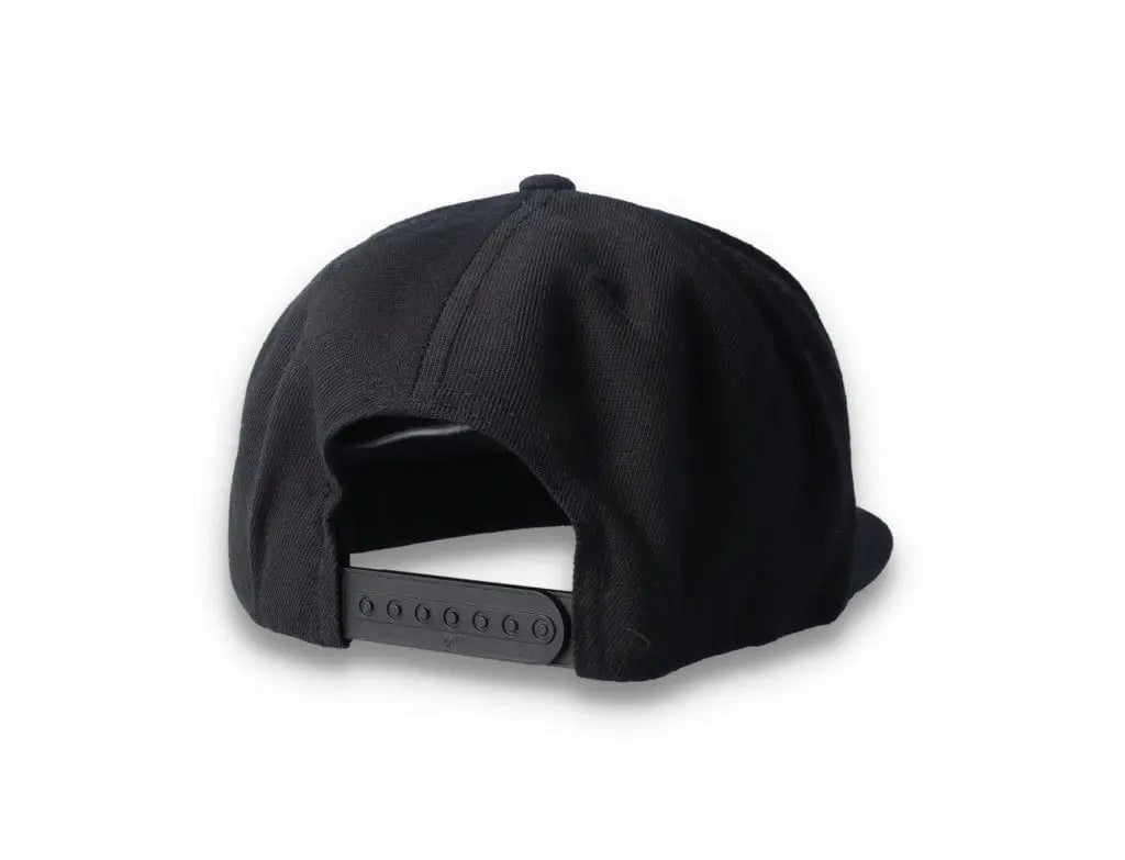 Black/Black Snapback Cap - Yupoong 6089M - LOKK