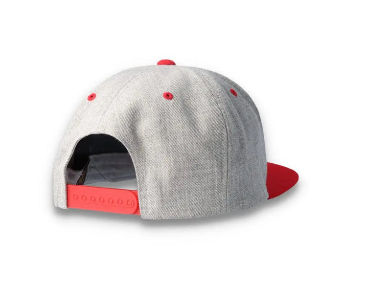 Yupoong Classic Snapback 6089MT Heather Grey/Red - LOKK