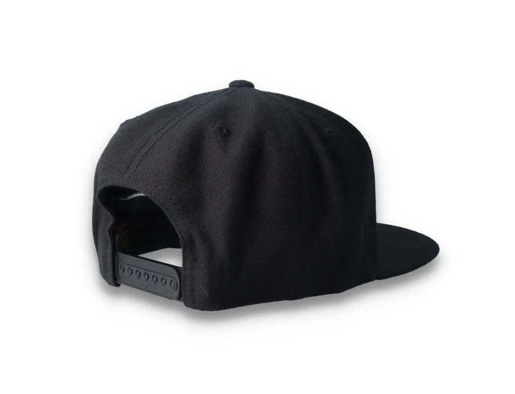 Black/Black Snapback Cap - Yupoong 6089M - LOKK