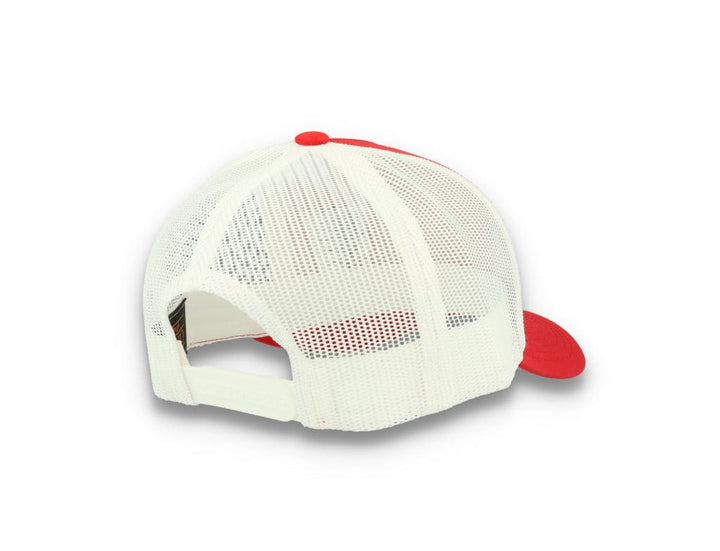 Trucker Cap Red/White 5-Panel Retro Trucker 2-Tone 6506T - LOKK