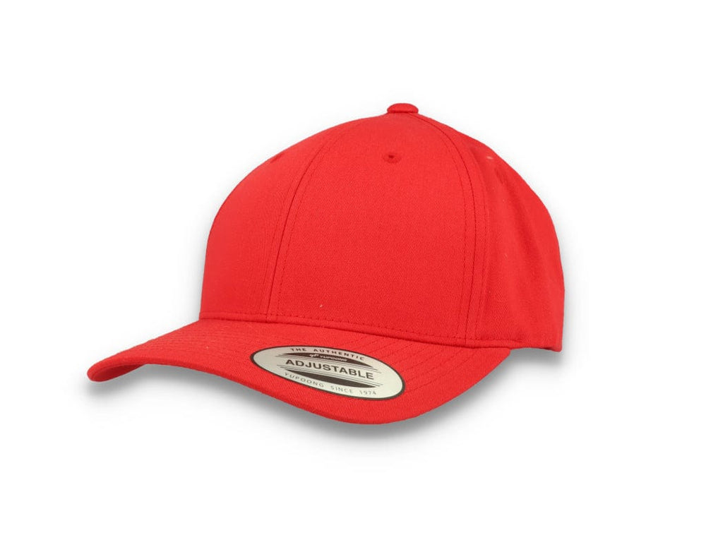Curved Baseball Cap Snapback Red - Yupoong 7706 - LOKK