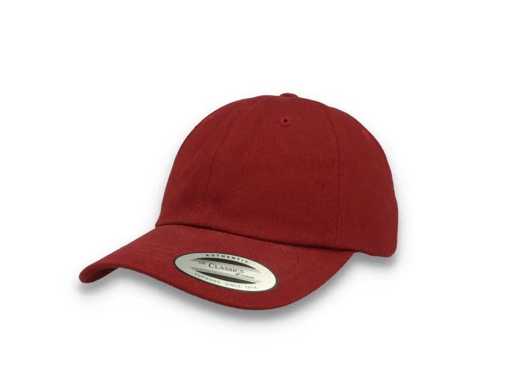 Maroon Dad Cap Low Profile Cotton Twill - Yupoong 6245CM - LOKK