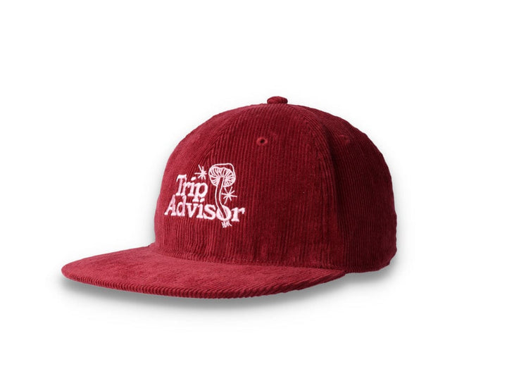 Playdude Trip Advisor Cord Cap Burgundy - LOKK