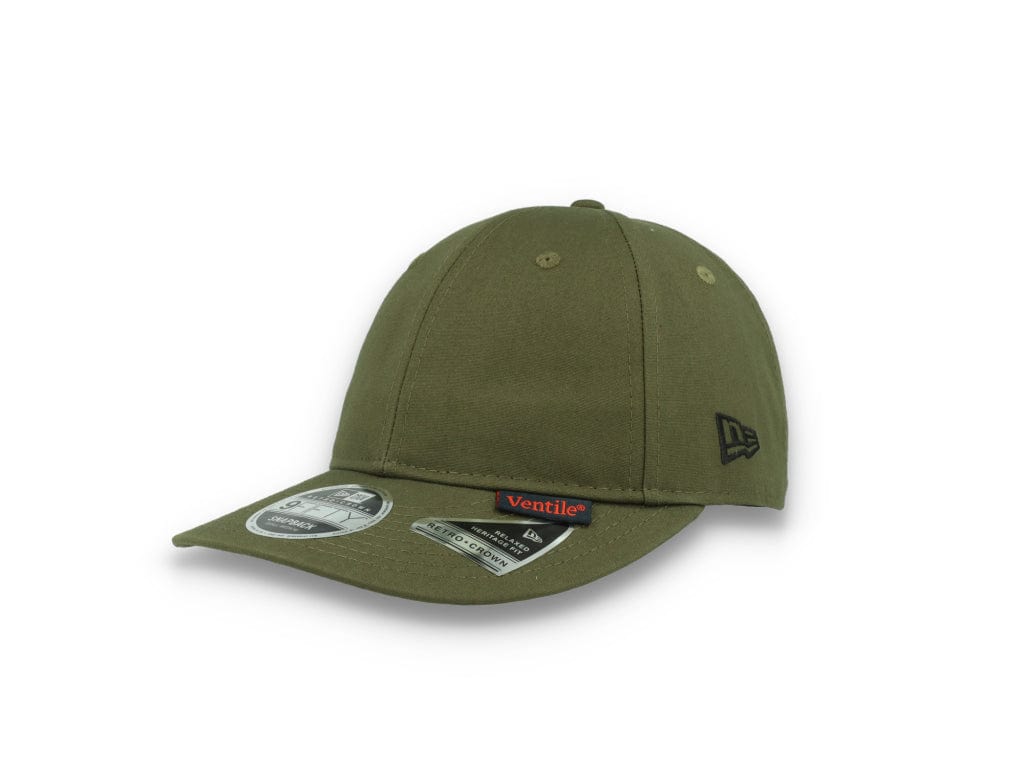 9FIFTY Retro Crown Ventile Olive Green - LOKK