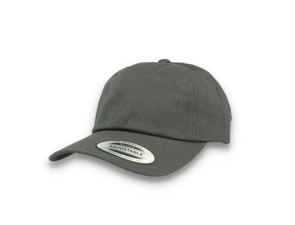 Dark Grey Dad Cap Low Profile Cotton Twill - Yupoong 6245CM - LOKK