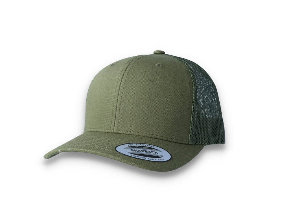 Green Trucker Cap Retro - Yupoong 6606 - LOKK