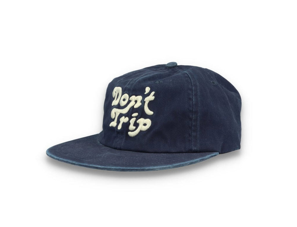 Free & Easy Don't Trip Strapback Hat Washed Navy - LOKK