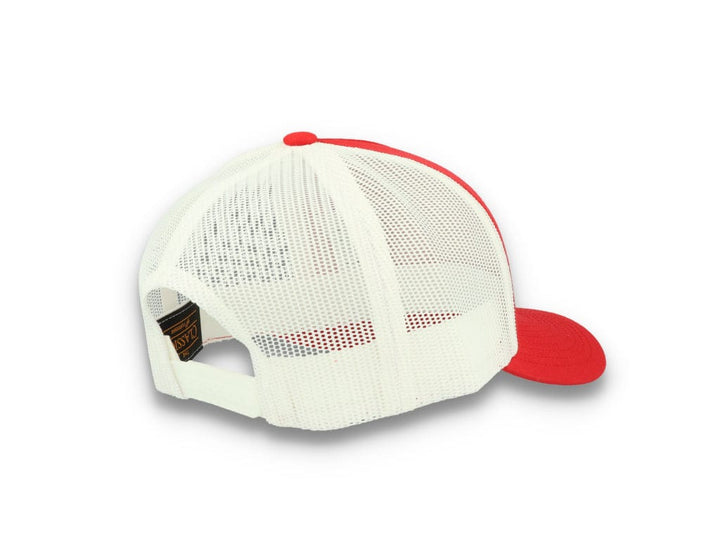 Trucker Cap Red/White 5-Panel Retro Trucker 2-Tone 6506T - LOKK