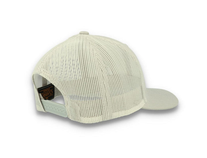 Silver Grey Trucker Cap Retro - Yupoong 6606 - LOKK