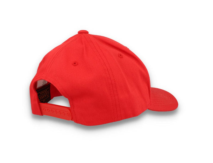Curved Baseball Cap Snapback Red - Yupoong 7706 - LOKK
