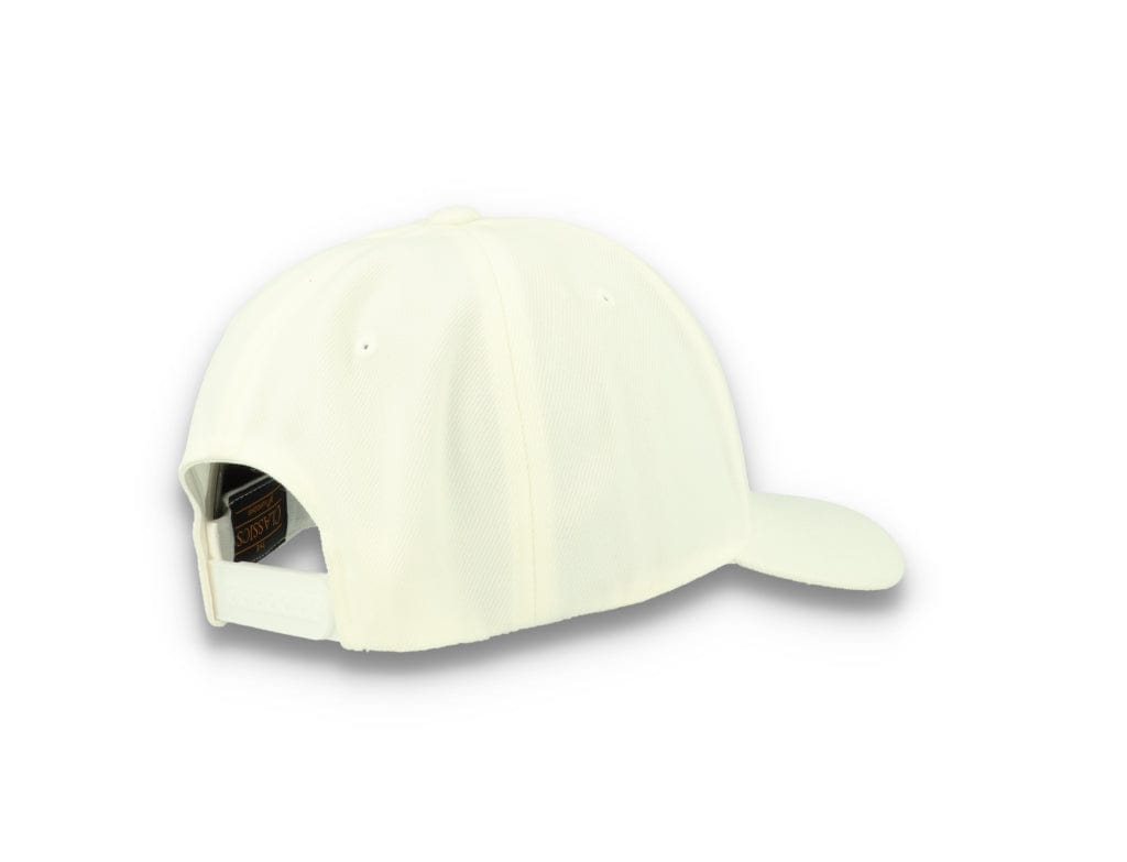 Premium Curved Visor Cap Snapback White - Yupoong 6789M - LOKK