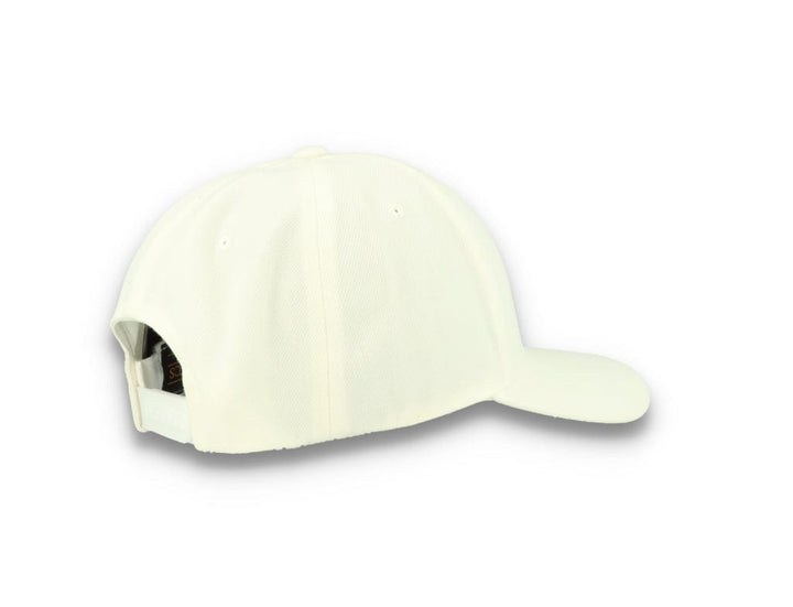 Premium Curved Visor Cap Snapback White - Yupoong 6789M - LOKK