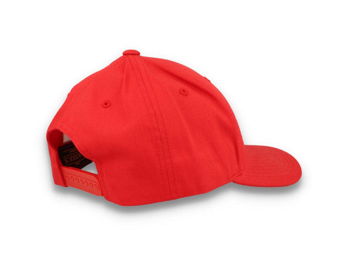 Curved Baseball Cap Snapback Red - Yupoong 7706 - LOKK