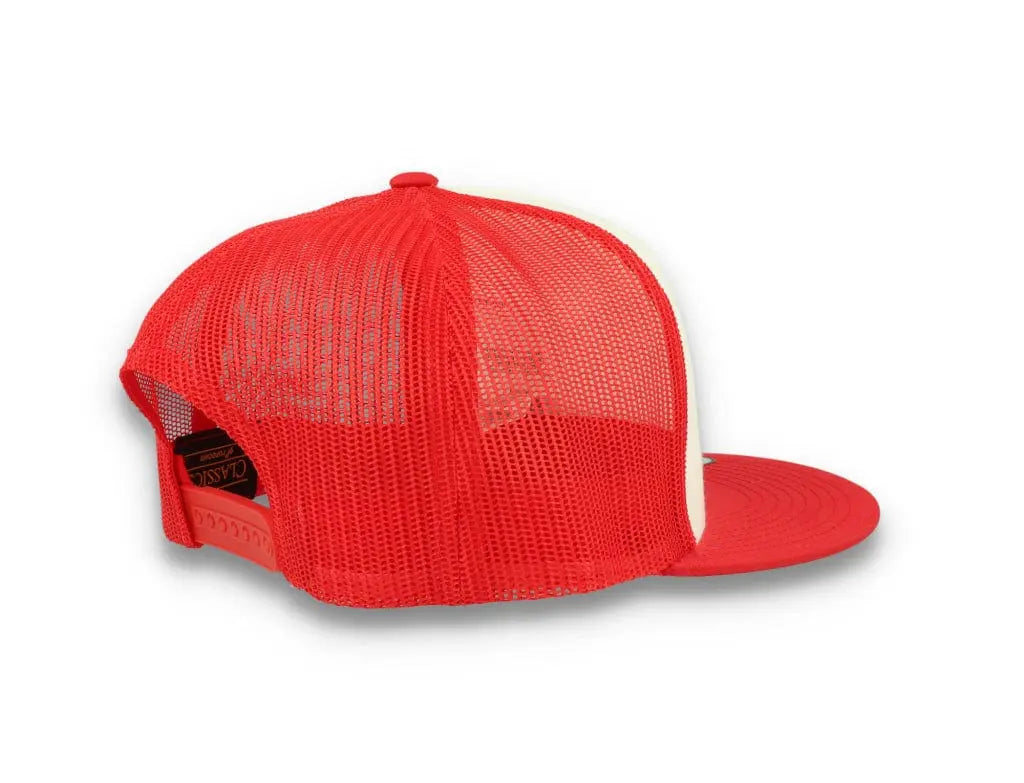 Classic Trucker Cap Red/White/Red - Yupoong 6006 - LOKK
