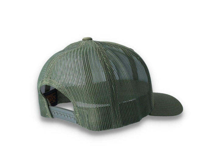 Green Trucker Cap Retro - Yupoong 6606 - LOKK