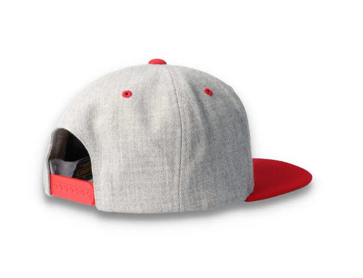 Yupoong Classic Snapback 6089MT Heather Grey/Red - LOKK