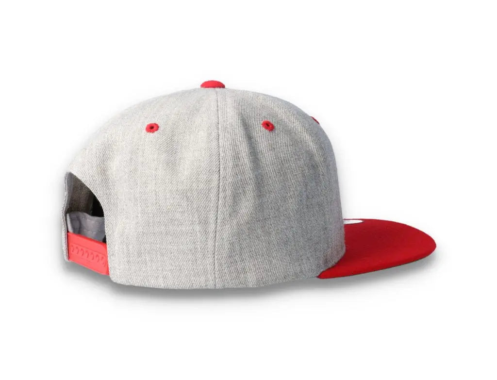 Yupoong Classic Snapback 6089MT Heather Grey/Red - LOKK