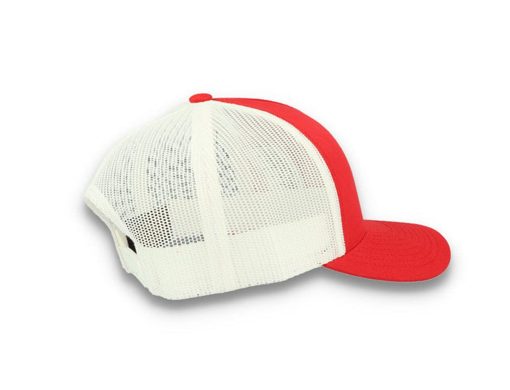 Trucker Cap Red/White 5-Panel Retro Trucker 2-Tone 6506T - LOKK