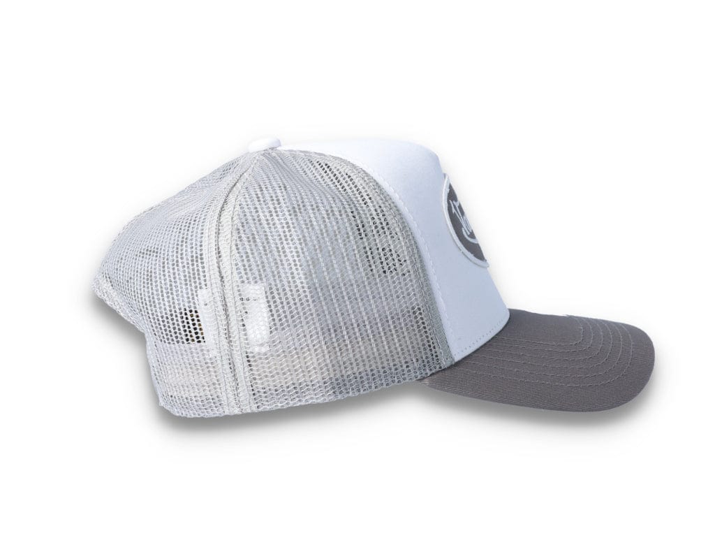Von Dutch Trucker Cap Boston Cotton Twill White/Grey - LOKK