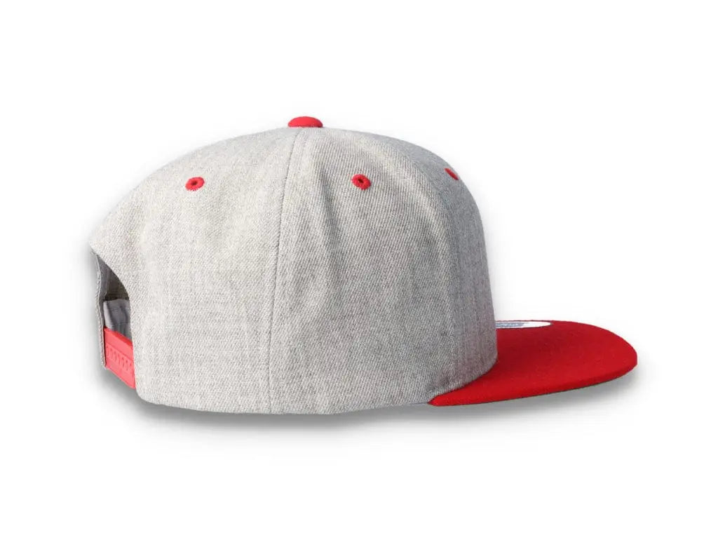 Yupoong Classic Snapback 6089MT Heather Grey/Red - LOKK