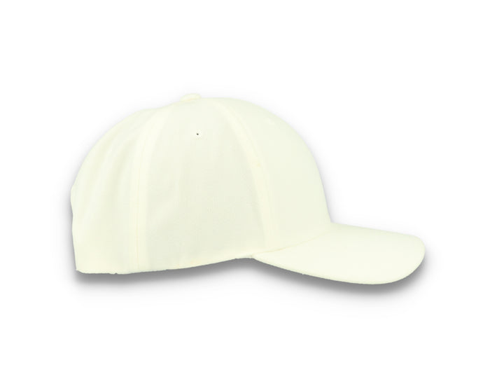 Premium Curved Visor Cap Snapback White - Yupoong 6789M - LOKK