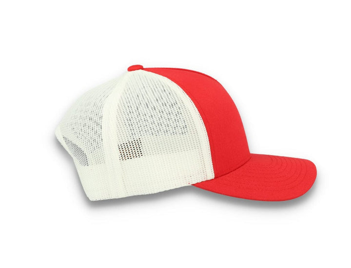 Trucker Cap Red/White 5-Panel Retro Trucker 2-Tone 6506T - LOKK