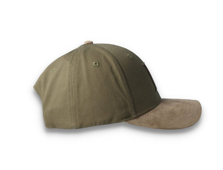 Baseball Cap Suede II Olive Night/Turtle Green - LOKK