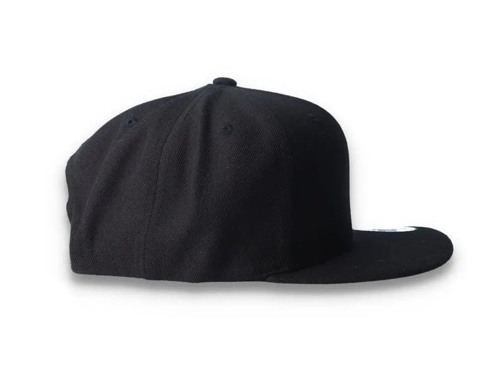 Black/Black Snapback Cap - Yupoong 6089M - LOKK