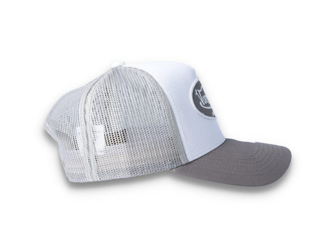Von Dutch Trucker Cap Boston Cotton Twill White/Grey - LOKK