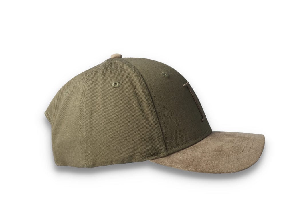 Baseball Cap Suede II Olive Night/Turtle Green - LOKK
