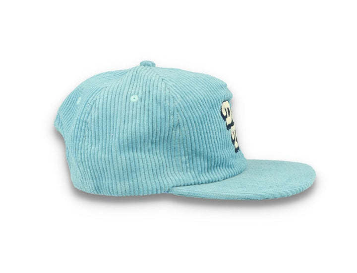 Free & Easy Don't Trip Fat Corduroy Snapback Cap Blue - LOKK