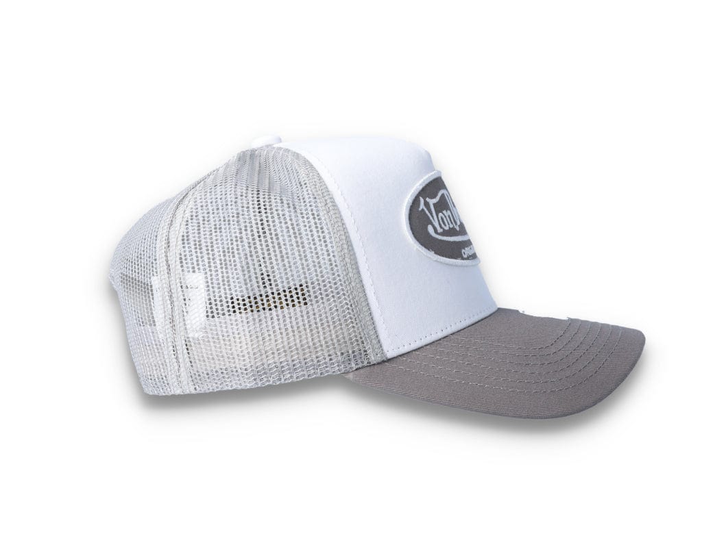 Von Dutch Trucker Cap Boston Cotton Twill White/Grey - LOKK