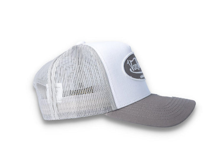 Von Dutch Trucker Cap Boston Cotton Twill White/Grey - LOKK