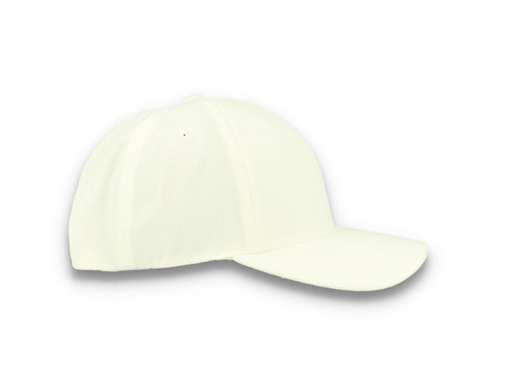 Premium Curved Visor Cap Snapback White - Yupoong 6789M - LOKK