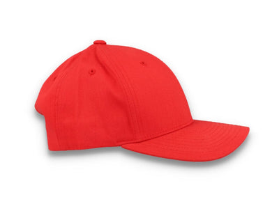Curved Baseball Cap Snapback Red - Yupoong 7706