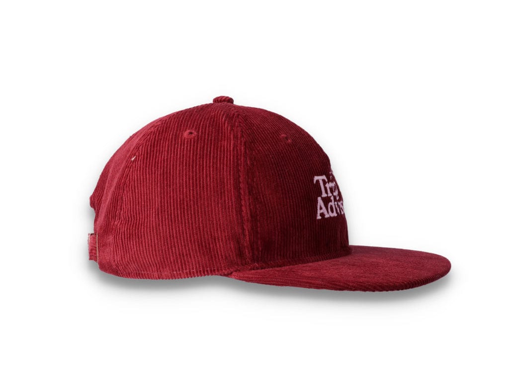 Playdude Trip Advisor Cord Cap Burgundy - LOKK