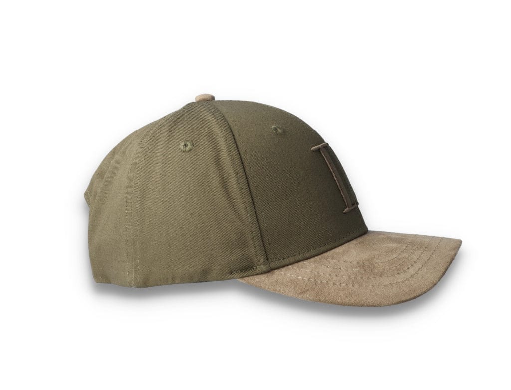 Baseball Cap Suede II Olive Night/Turtle Green - LOKK