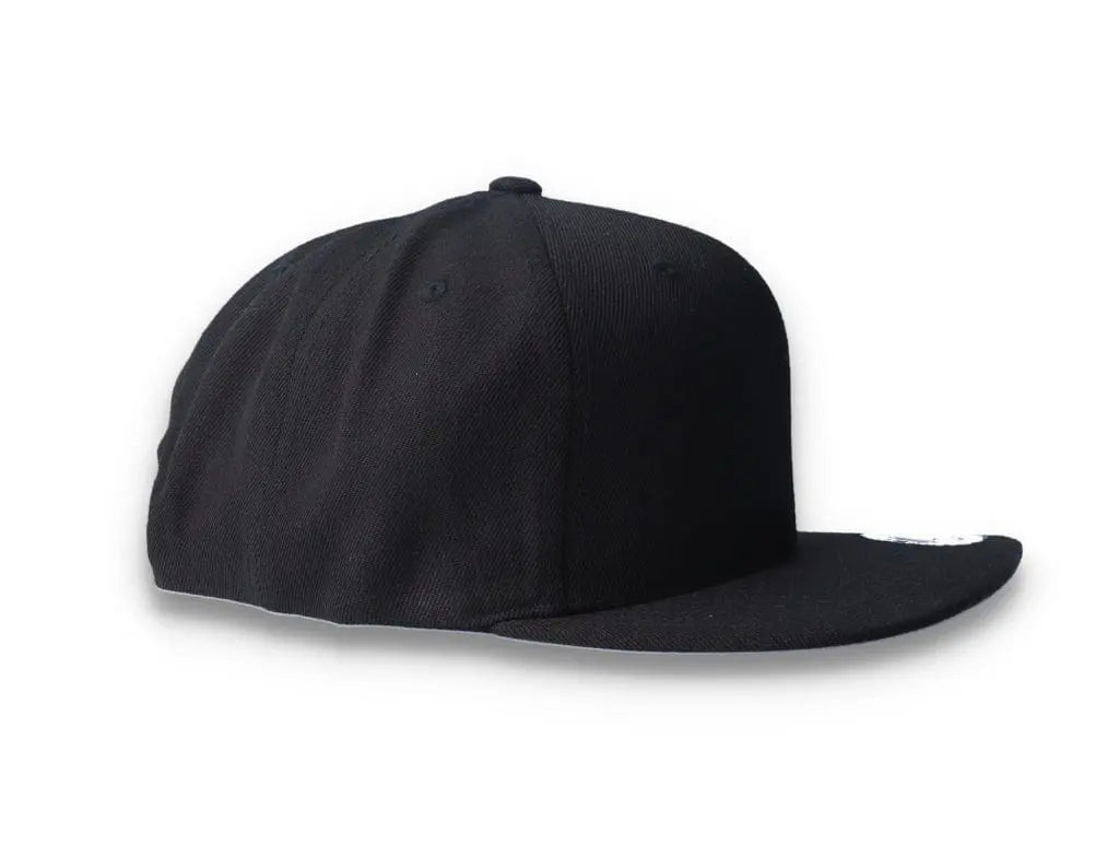 Black/Black Snapback Cap - Yupoong 6089M - LOKK