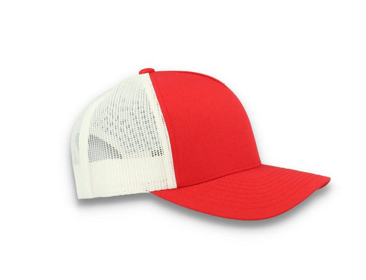 Trucker Cap Red/White 5-Panel Retro Trucker 2-Tone 6506T - LOKK