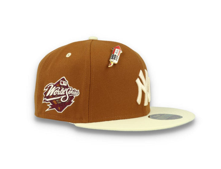 59FIFTY MLB World Series Trail Mix New York Yankees Rust/White - LOKK