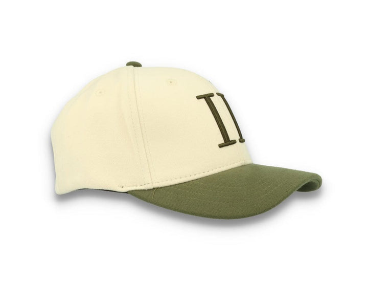 Contrast Baseball Cap Ivory/Olive Night - LOKK
