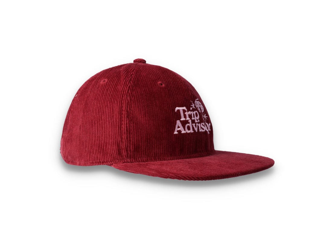 Playdude Trip Advisor Cord Cap Burgundy - LOKK