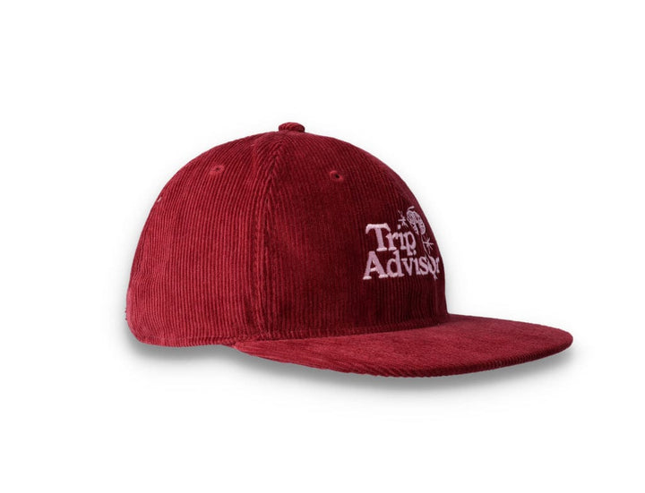 Playdude Trip Advisor Cord Cap Burgundy - LOKK