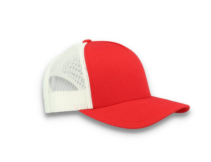 Trucker Cap Red/White 5-Panel Retro Trucker 2-Tone 6506T - LOKK