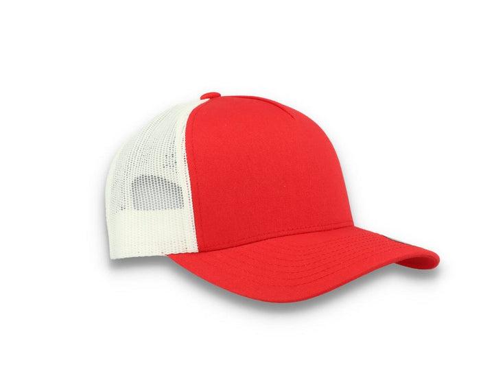Trucker Cap Red/White 5-Panel Retro Trucker 2-Tone 6506T - LOKK
